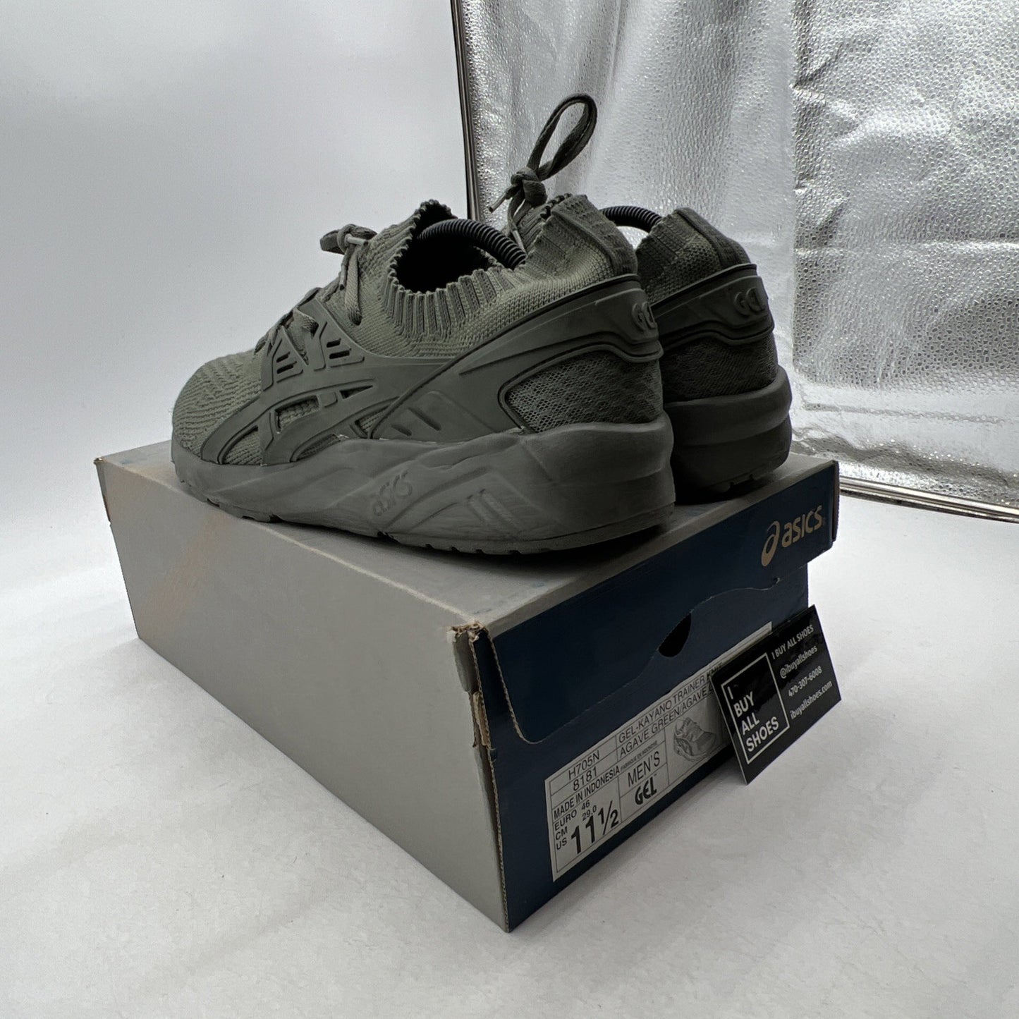 Size 11.5 - Asics Gel Kayano Trainer Knit Agave Green (H705N8181)