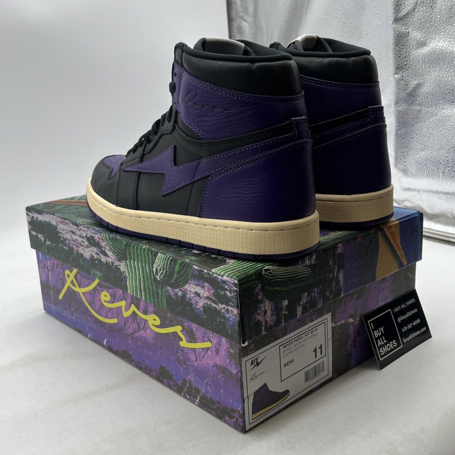 Size 11 - Air Kiy 85 Hi  Reeves Paris Lupus Awareness