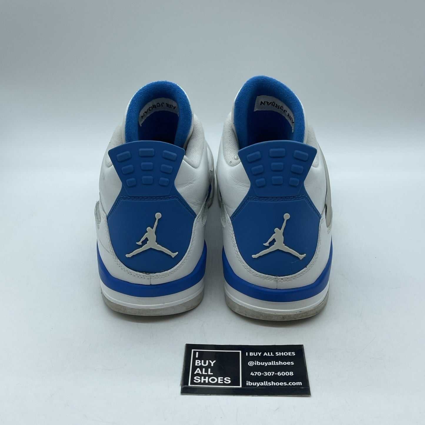 Size 13 - Air Jordan 4 Retro 2024 Military Blue Grey White Suede (308497-105)