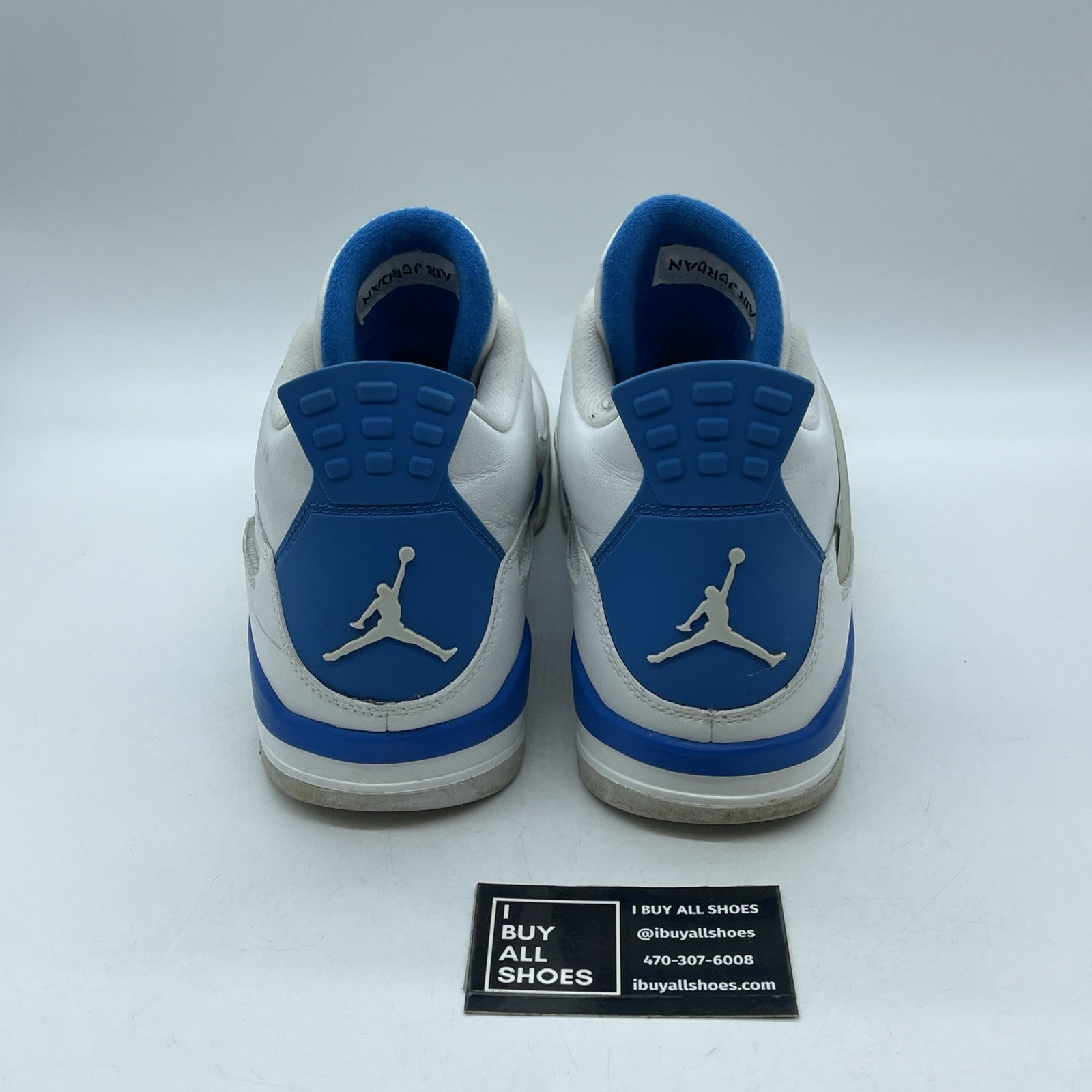 Size 13 - Air Jordan 4 Retro 2024 Military Blue Grey White Suede (308497-105)