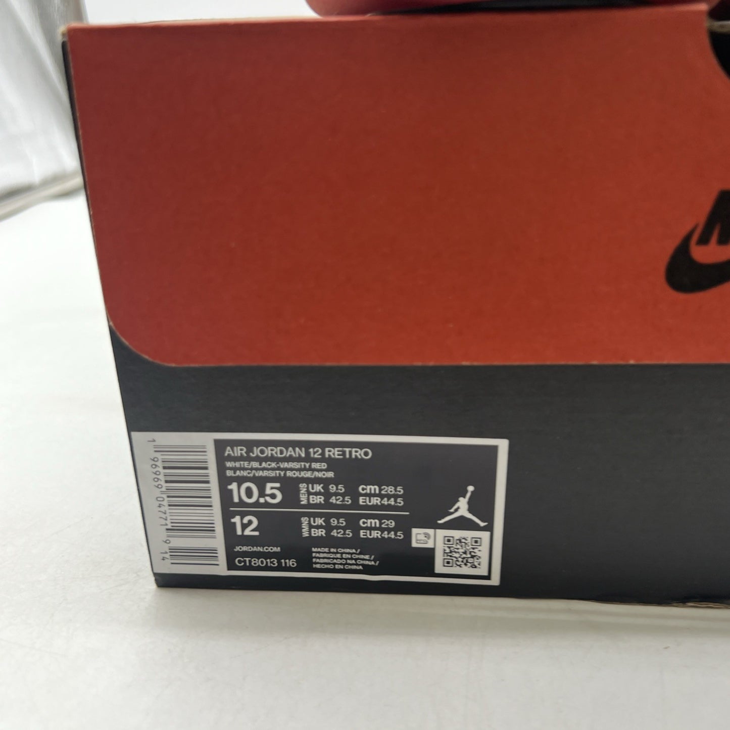 Size 10.5 - Air Jordan 12 Retro 2023 Mid Cherry (CT8013-116)