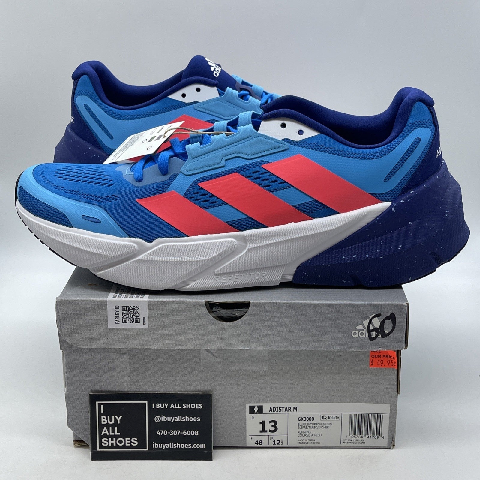 Size 13 - Adidas Adistar Blue Rush Turbo (GX3000)