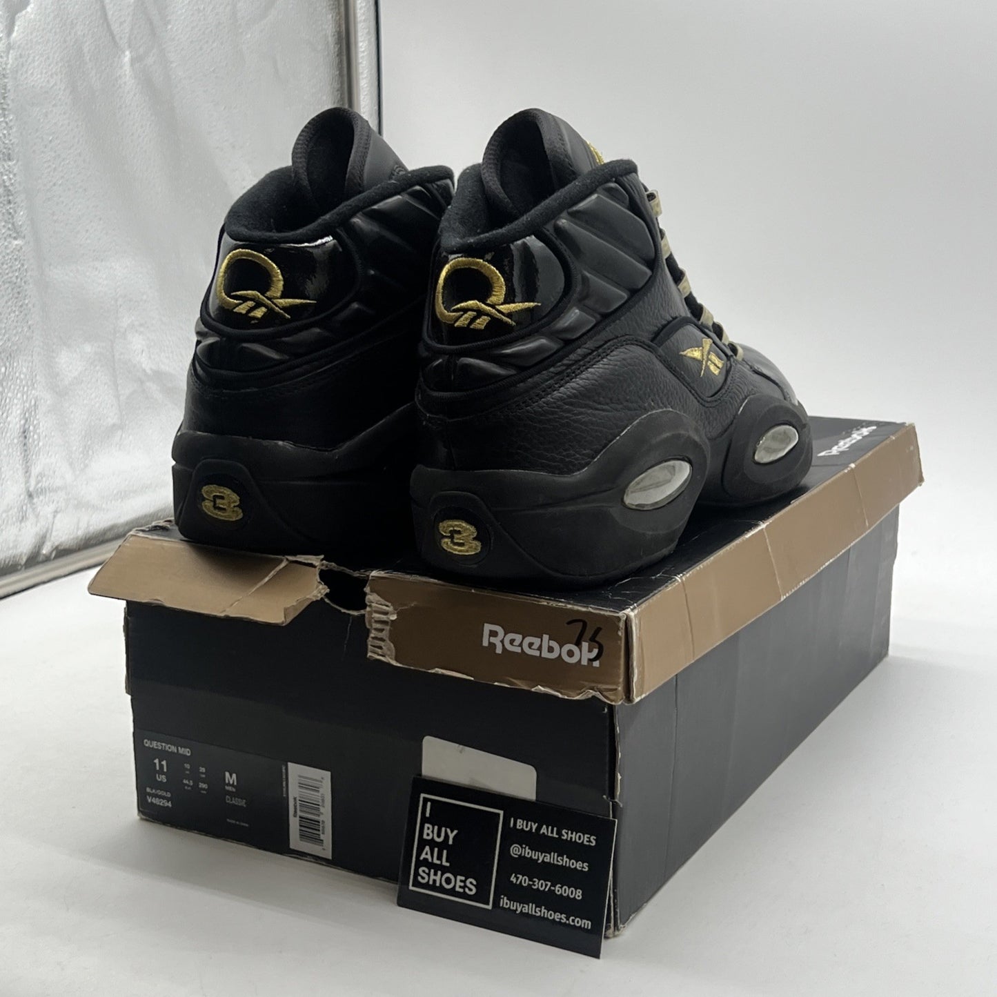 Size 11 - Reebok Question Mid New Years Eve (V48294)