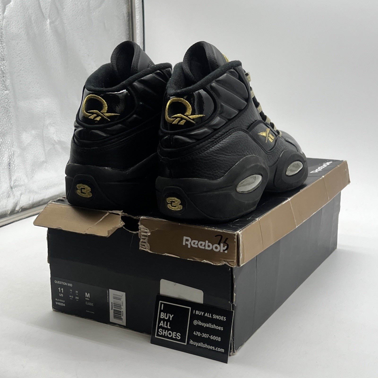 Size 11 - Reebok Question Mid New Years Eve (V48294)
