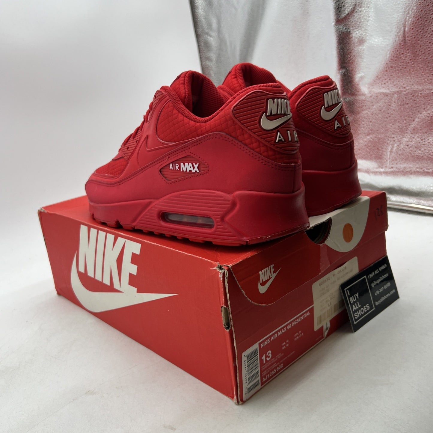 Size 13 - Nike Air Max 90 Essential University Red (AJ1285-602)