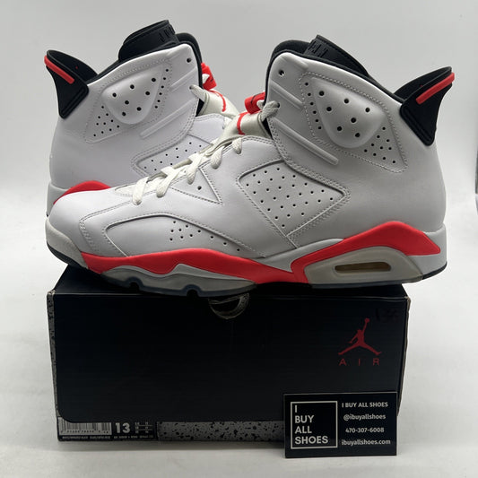 Size 13 - Air Jordan 6 Retro 2014 White Infrared (384664-123)