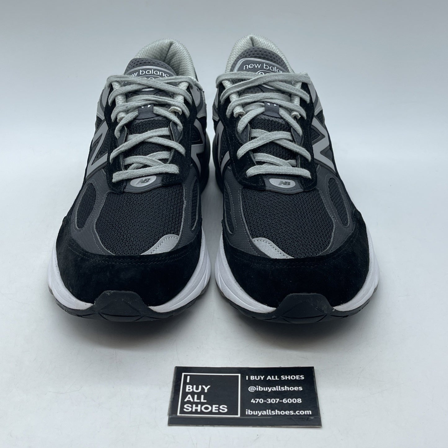 Size 12 - New Balance 990v6 Made in USA Black Silver (M990BK6)