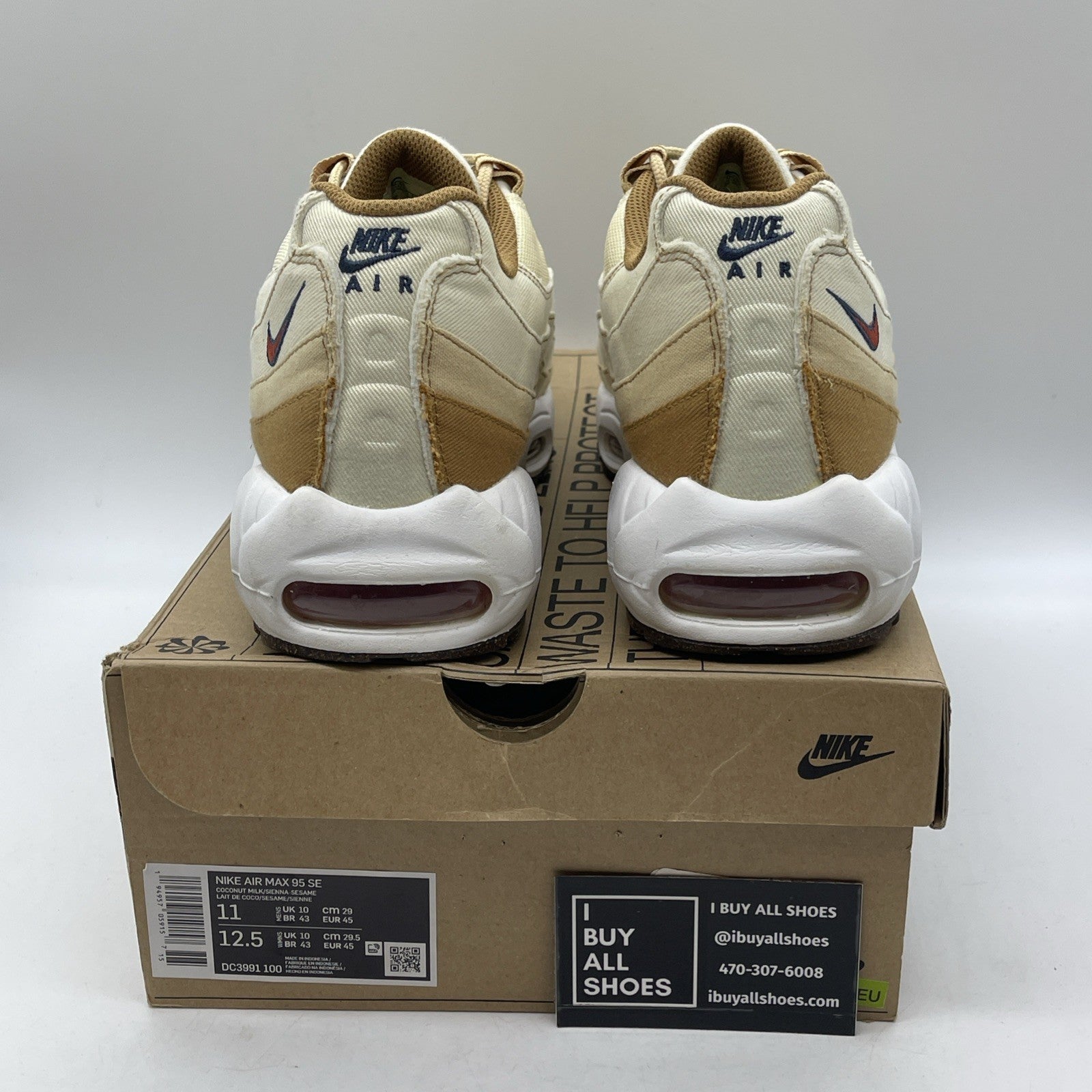 Size 11 - Nike Air Max 95 SE Cork Brown Suede (DC3991-100)