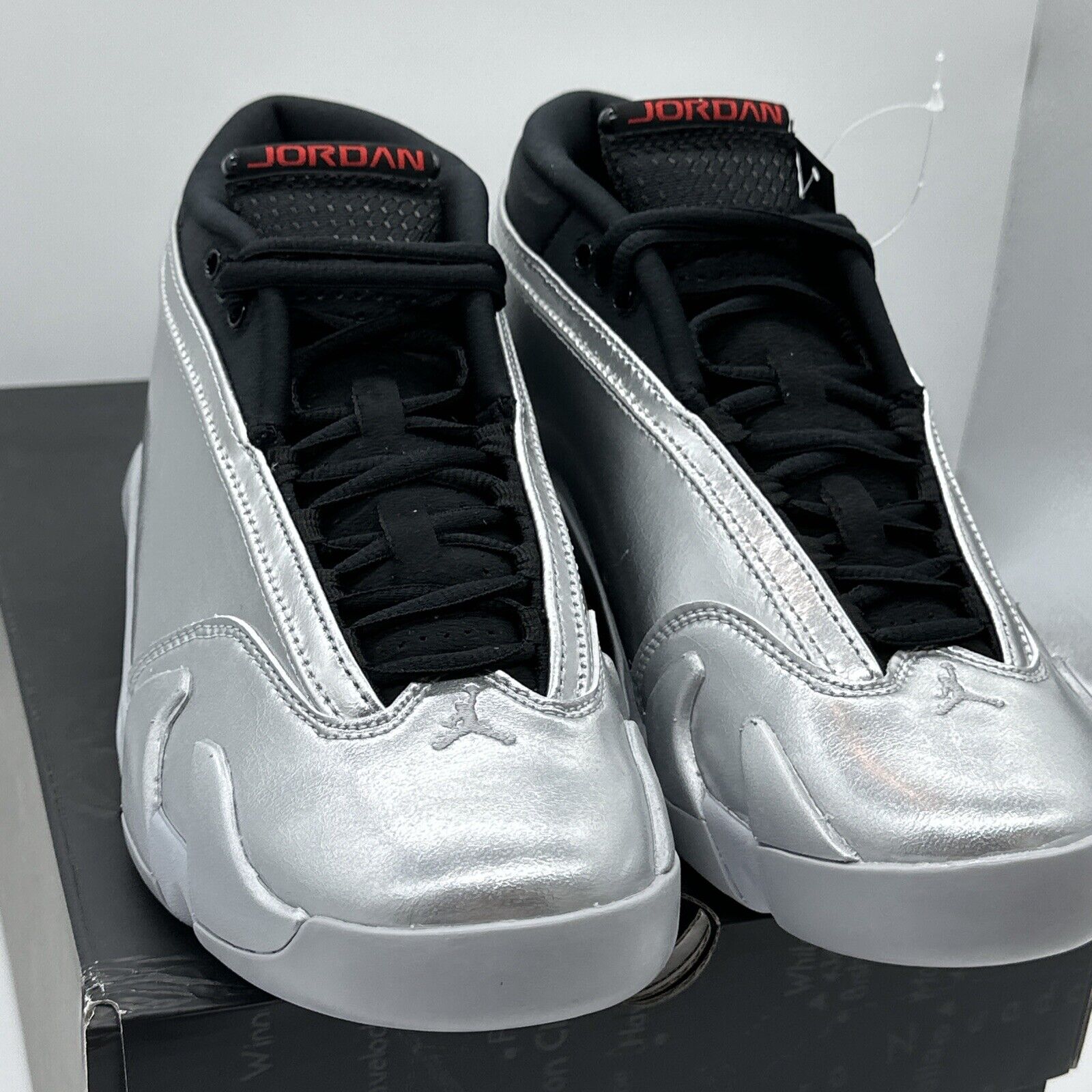 Size 8.5 - Jordan 14 Retro Low Metallic Silver 2023