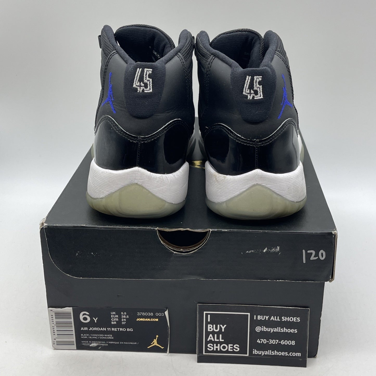 Size 6Y - Air Jordan 11 Retro High Space Jam (378038-003)
