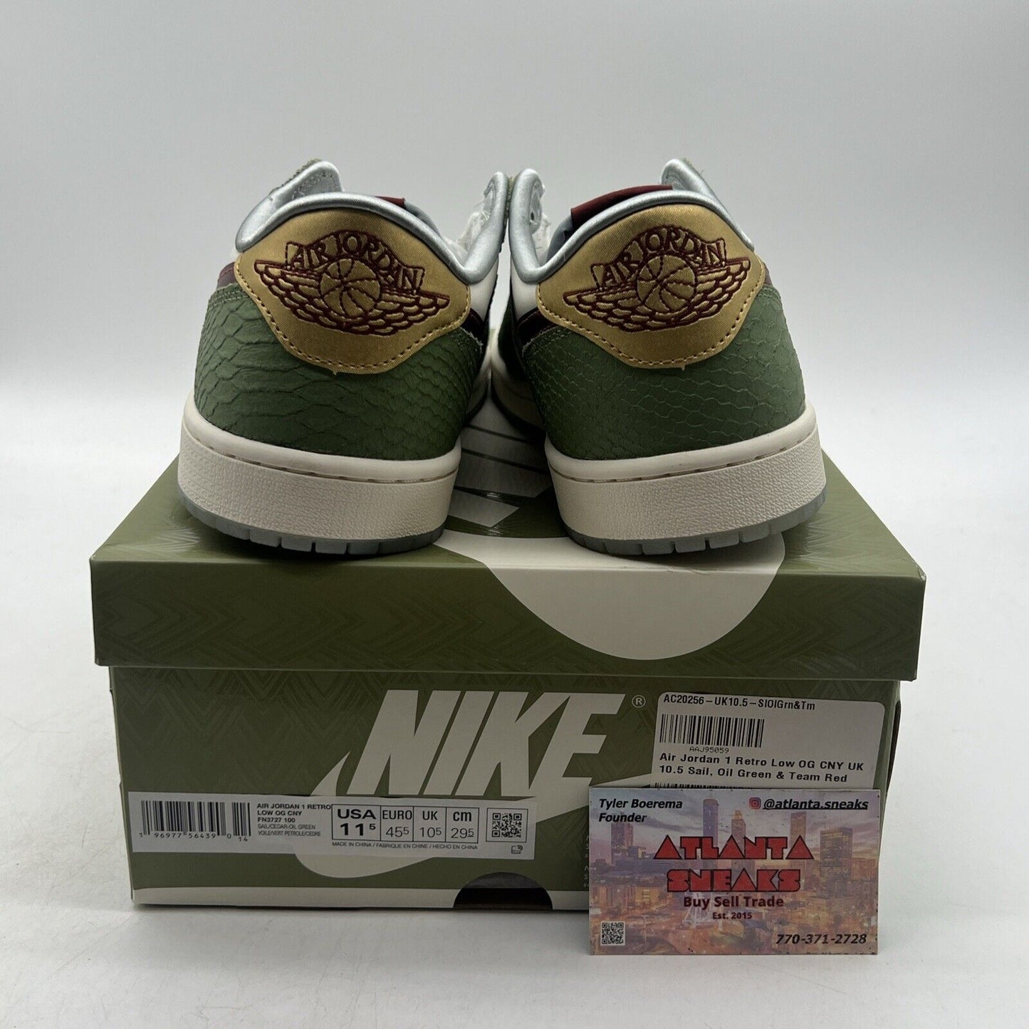Size 11.5 - Air Jordan 1 Retro OG Low Year of the Dragon (FN3727-100)