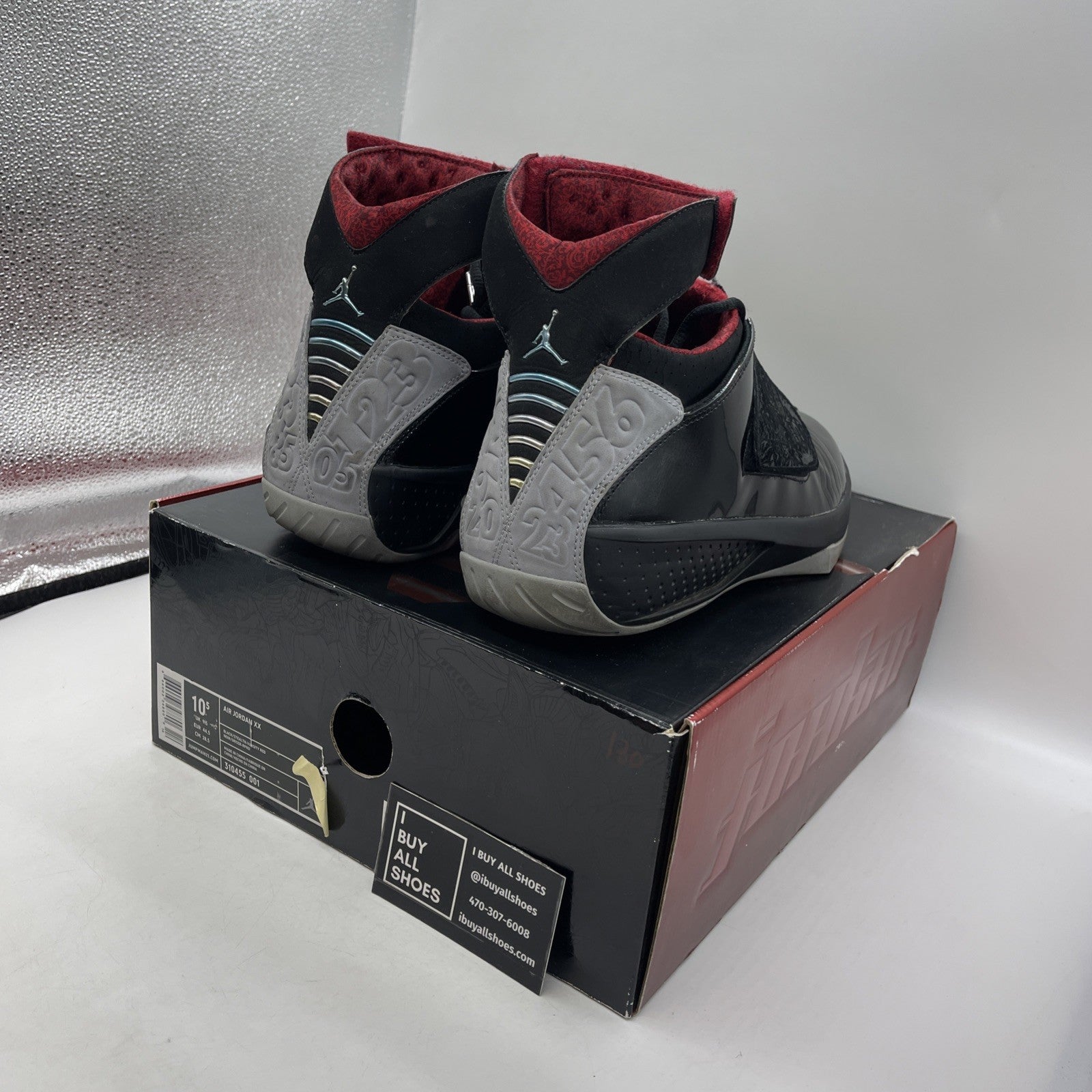 Size 10.5 - Air Jordan 20 OG 2005 Stealth (310455-001)