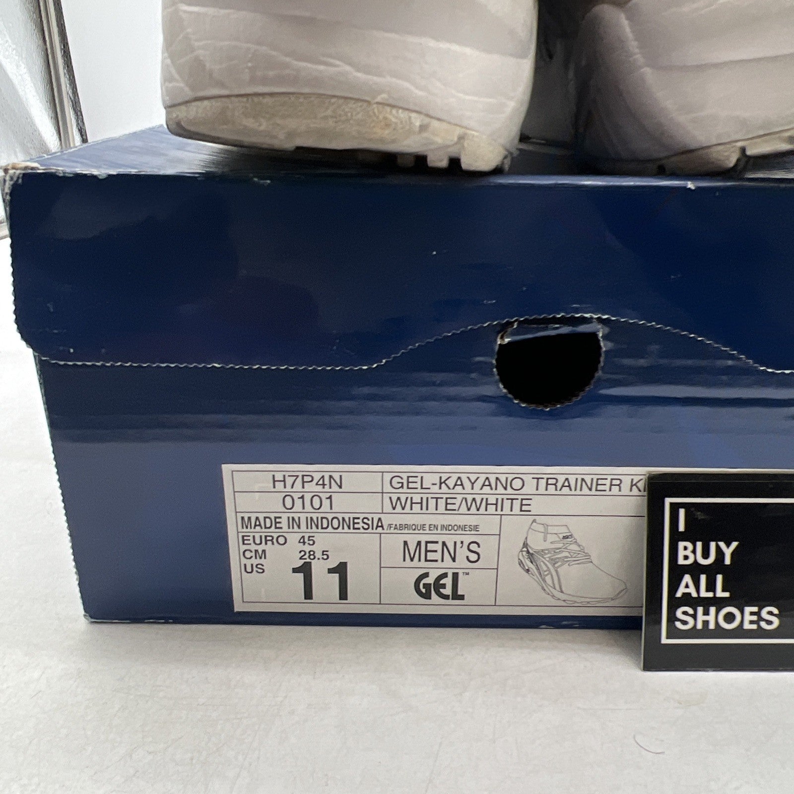 Size 11 - Asics Gel Kayano Trainer Knit MT White (H7P4N-0101)
