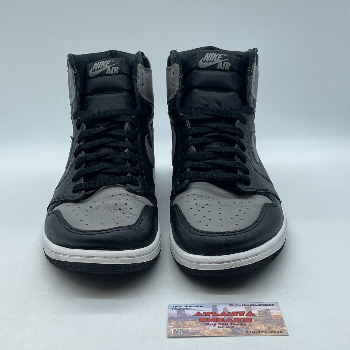 Size 13 - Jordan 1 Retro OG High Shadow Black Gray White (555088-013)