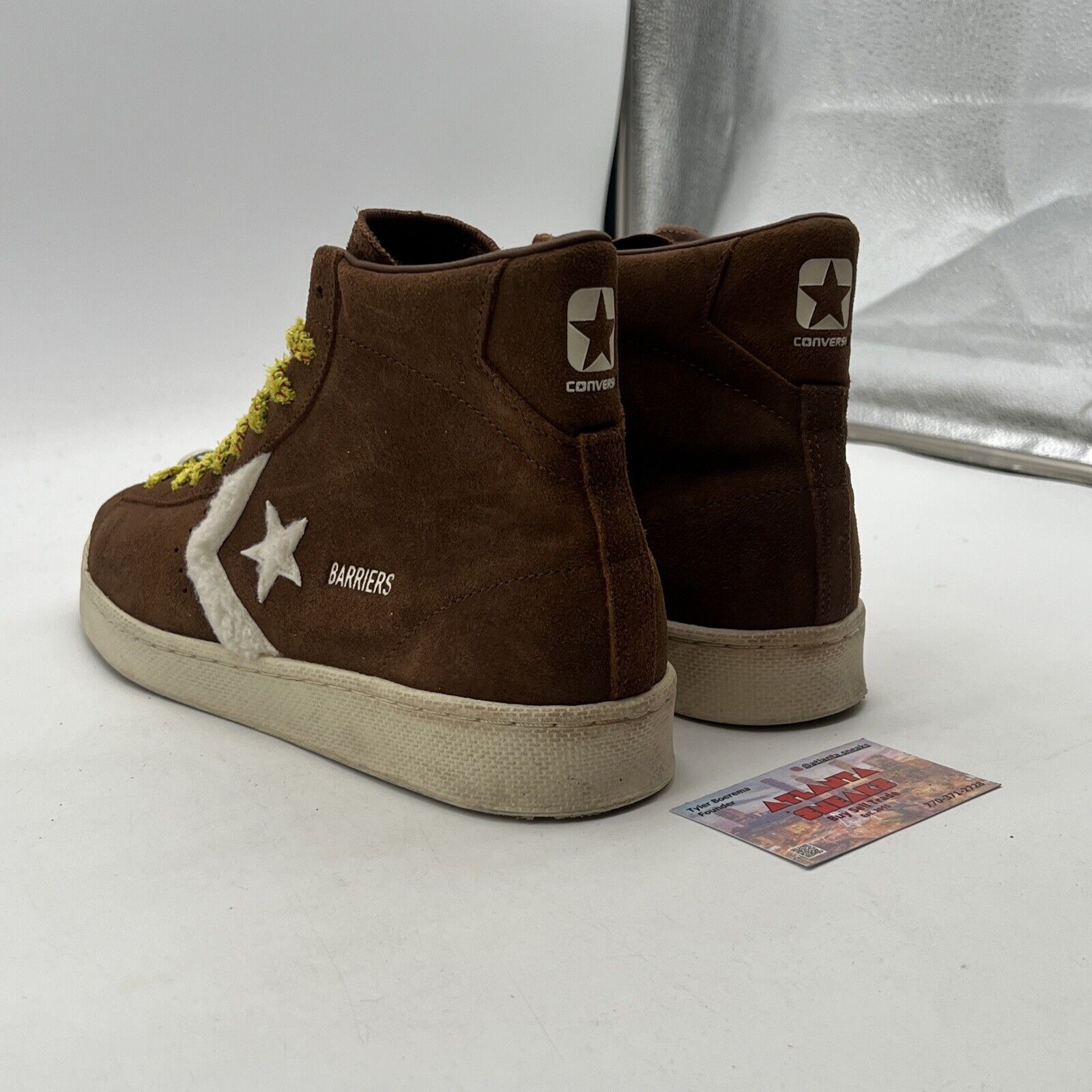 Size 12 - Converse x Barriers Pro Leather Brown Hi Top