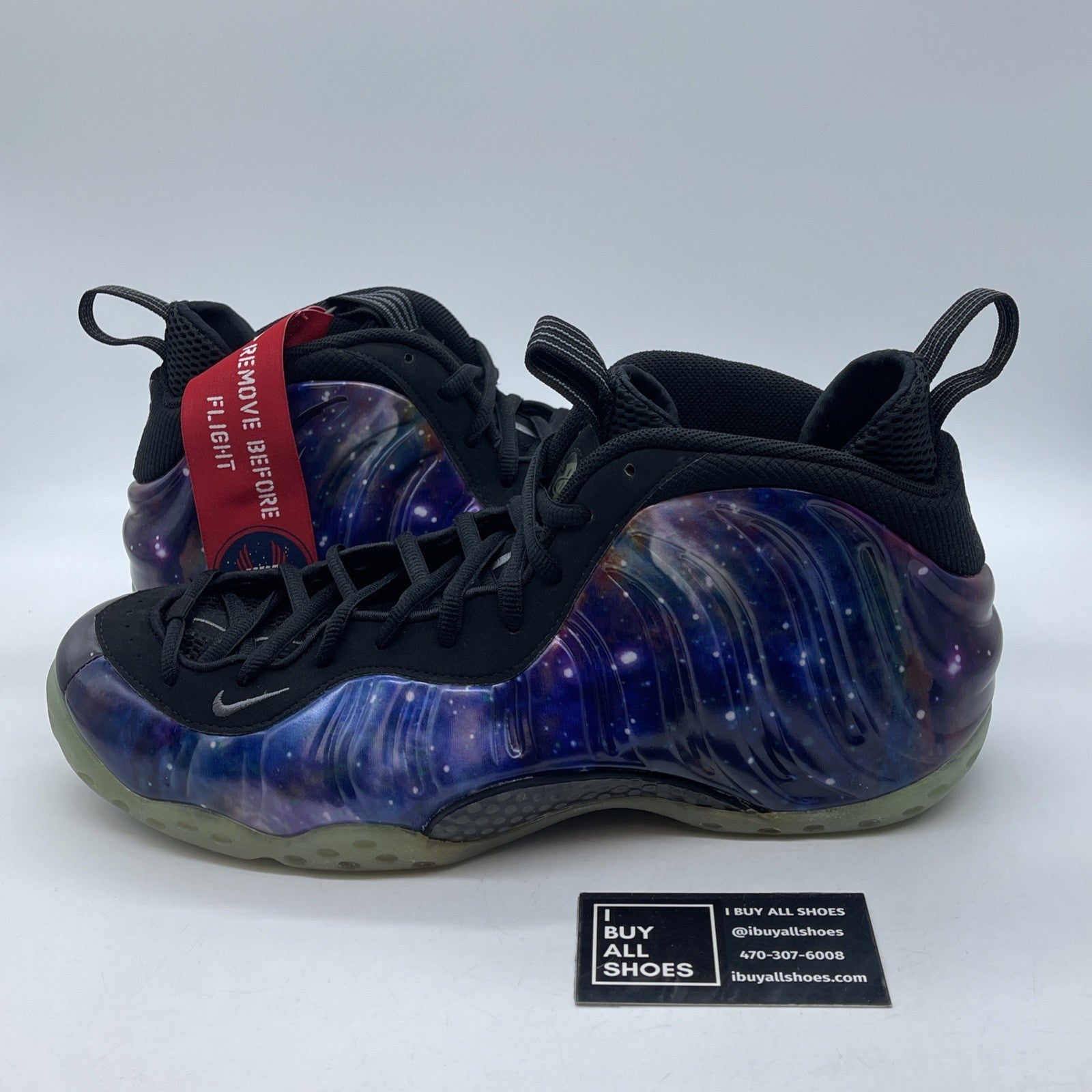 Size 13 - Nike Air Foamposite One NRG 2012 Galaxy Black Blue (521286-800)
