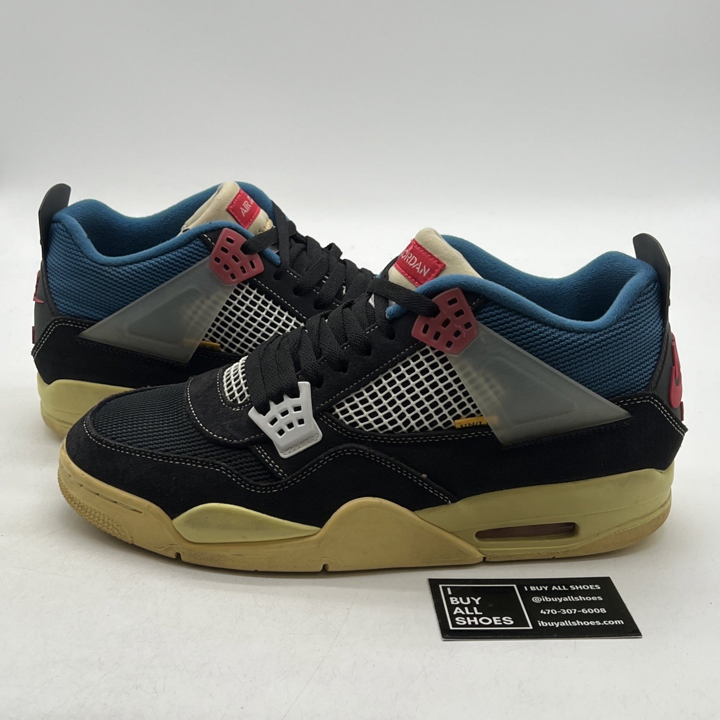 Size 13 - Air Jordan 4 Retro x Union LA Mid Off Noir (DC9533-001)