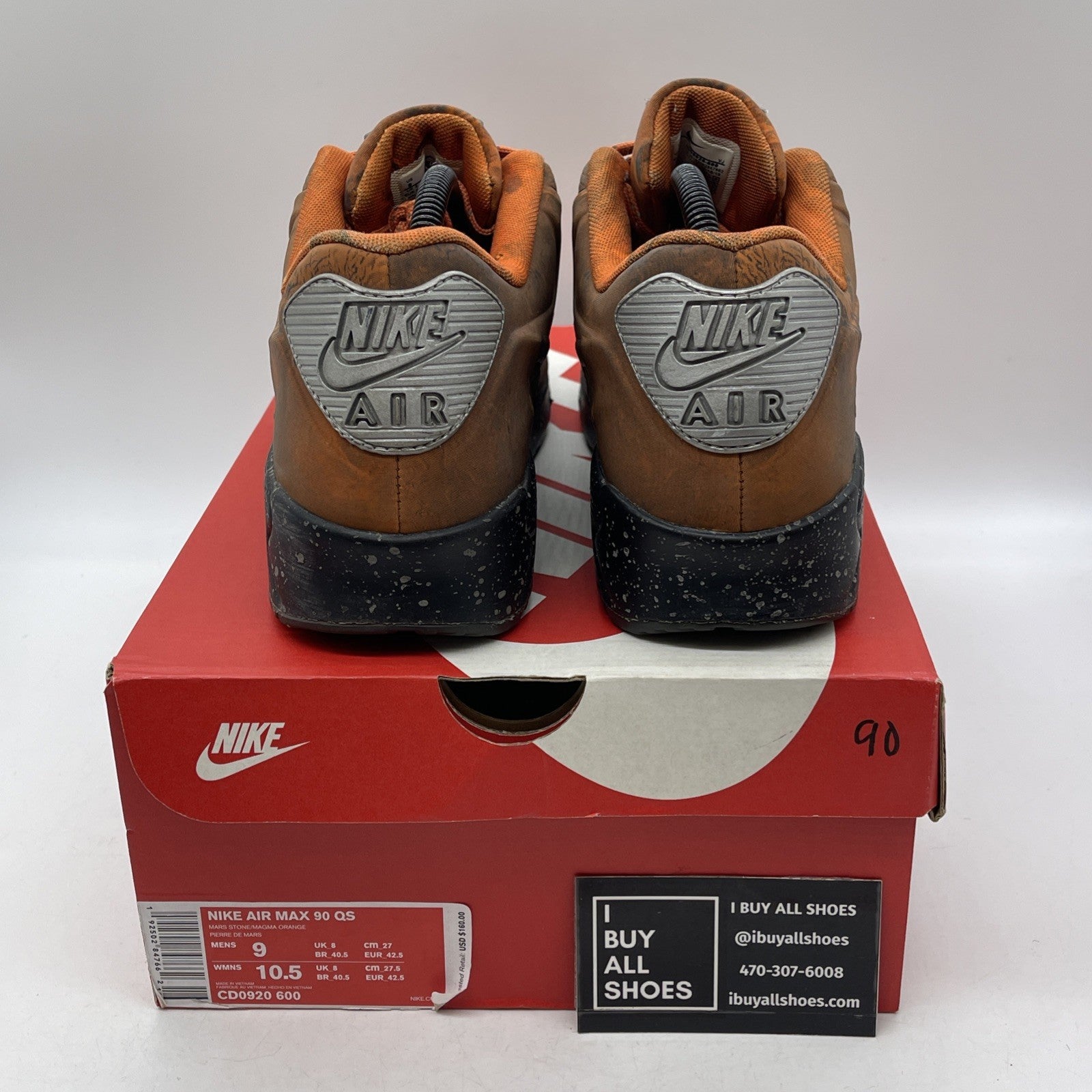 Size 9 - Nike Air Max 90 QS Mars Landing (CD0920-600)