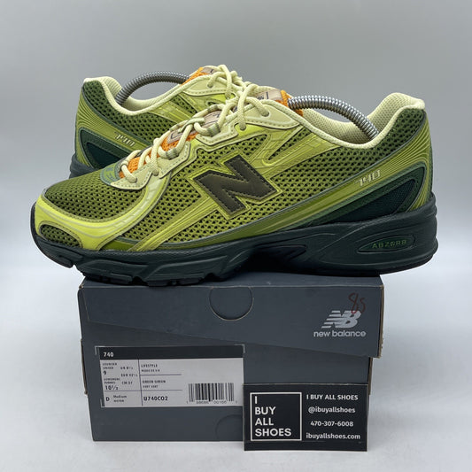 Size 9 - New Balance Concepts x 740 Brut Green Suede Leather (U740CO2)