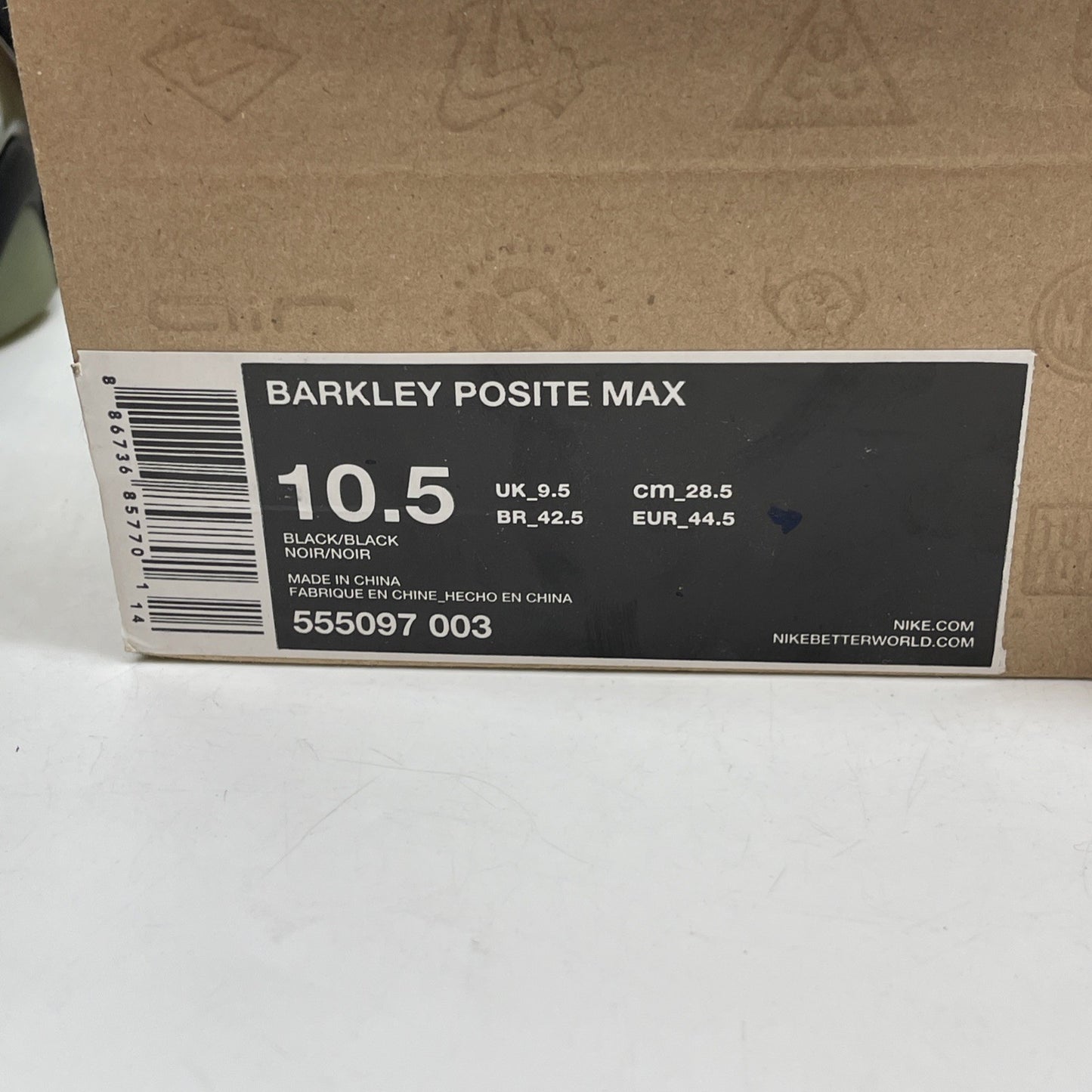 Size 10.5 - Nike Barkley Posite Max Eggplant Purple Black Suede (555097-003)