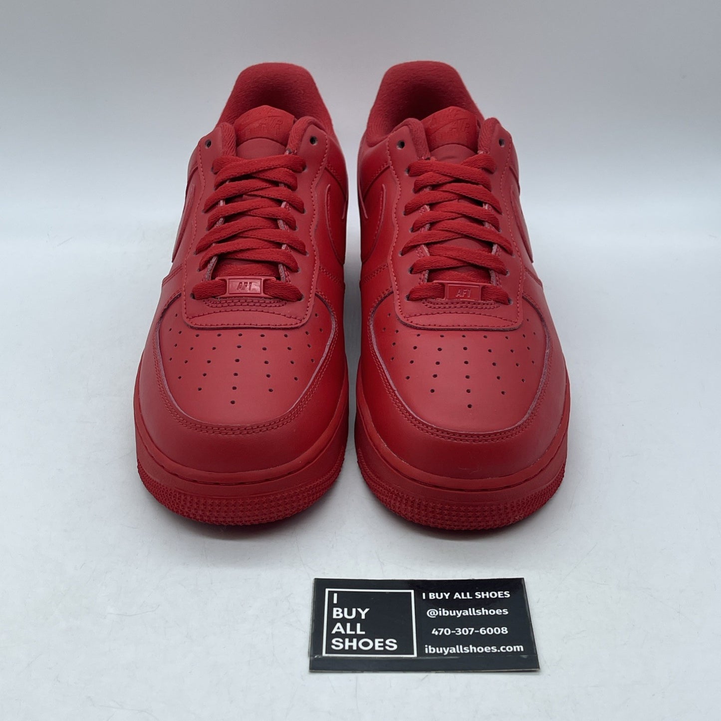 Size 11.5 - Nike Air Force 1 Low Triple Red Leather (CW6999-600)