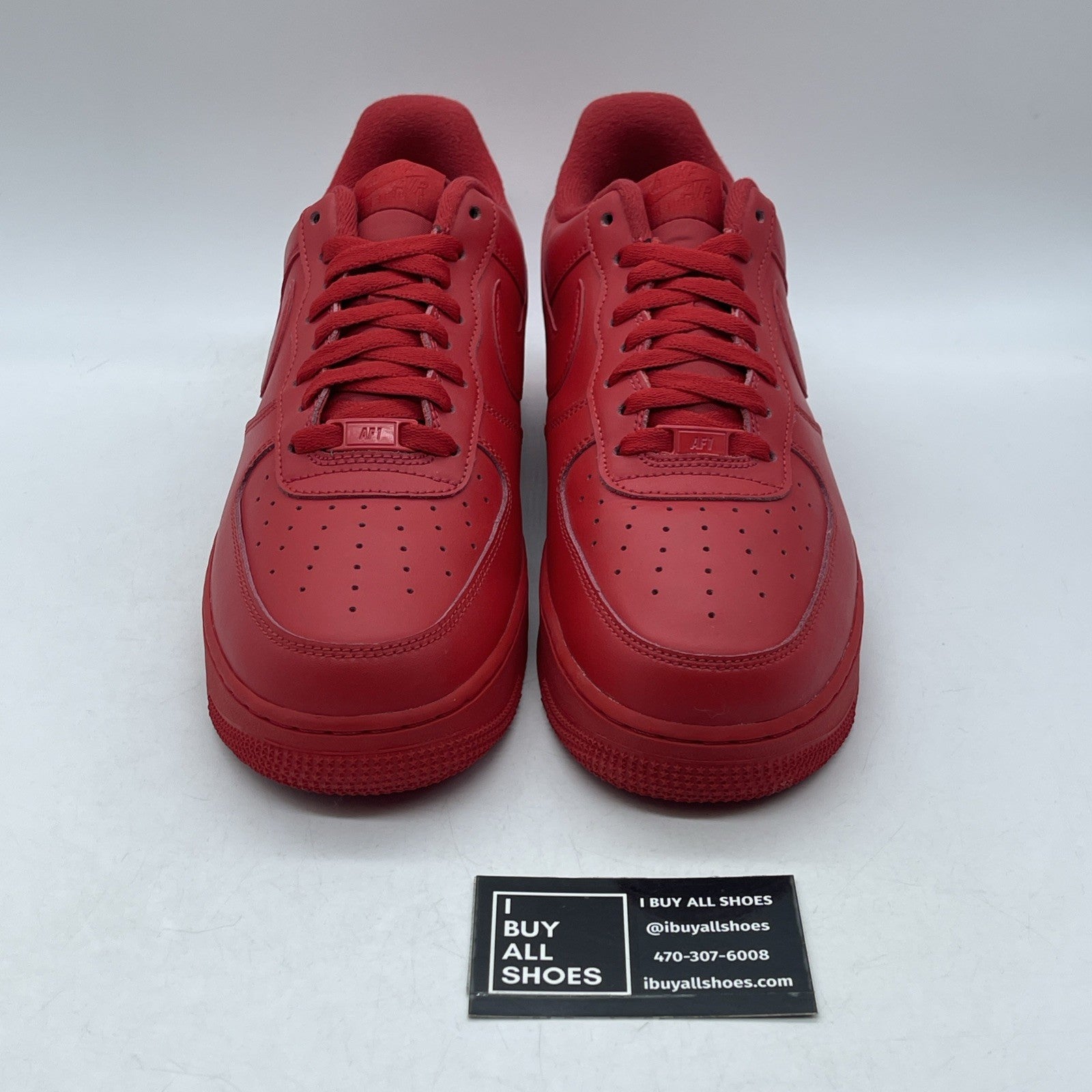 Size 11.5 - Nike Air Force 1 Low Triple Red Leather (CW6999-600)