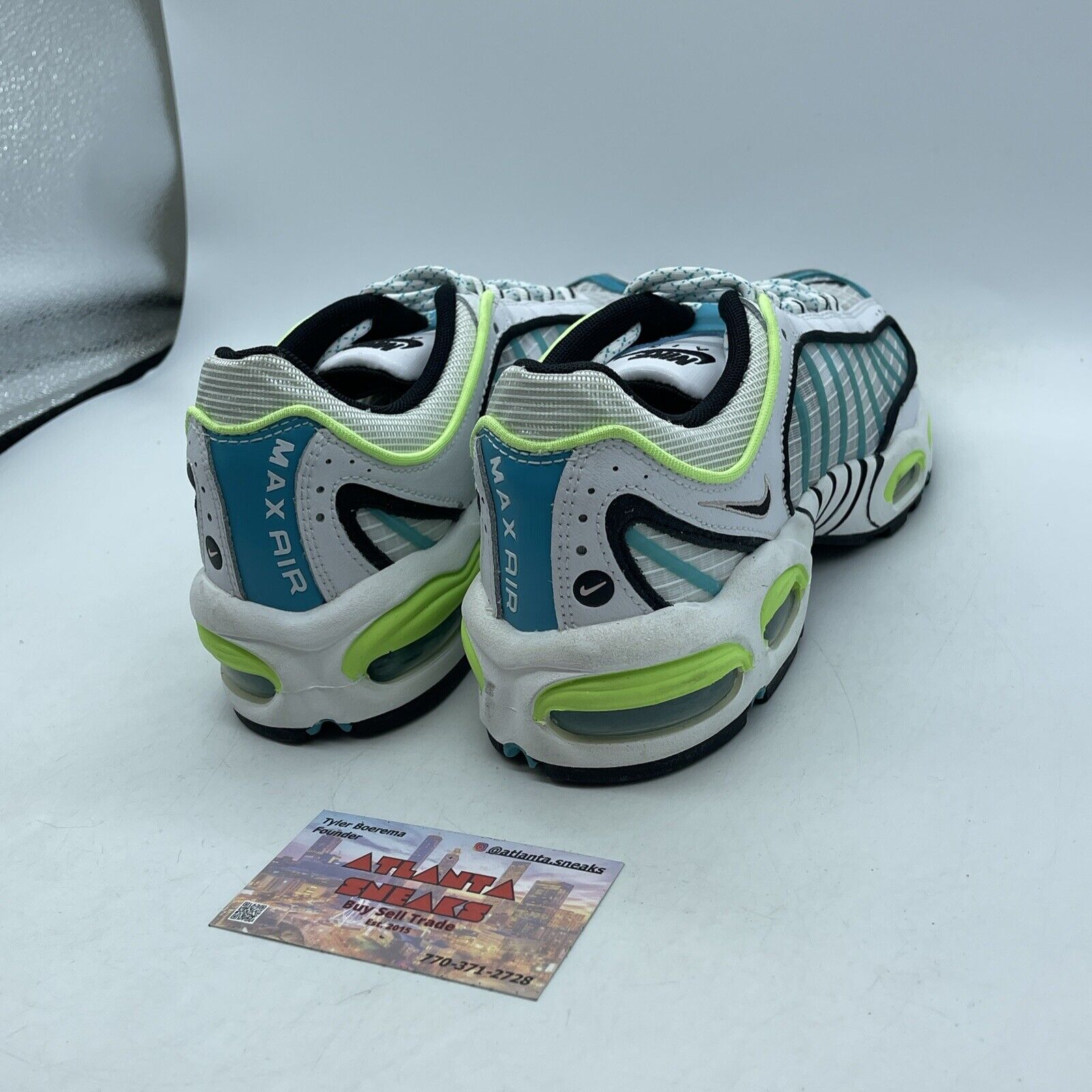 Size 8 - Nike Air Max Tailwind 4 Transparent Blue Suede leather (CJ0641-100)