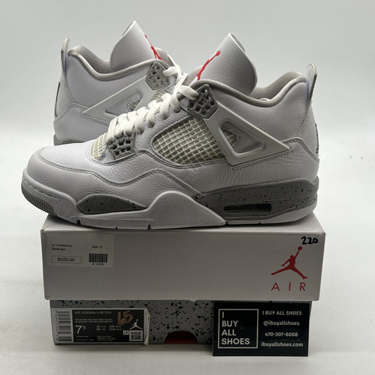 Size 7.5 - Air Jordan 4 Retro Mid White Oreo (CT8527-100)
