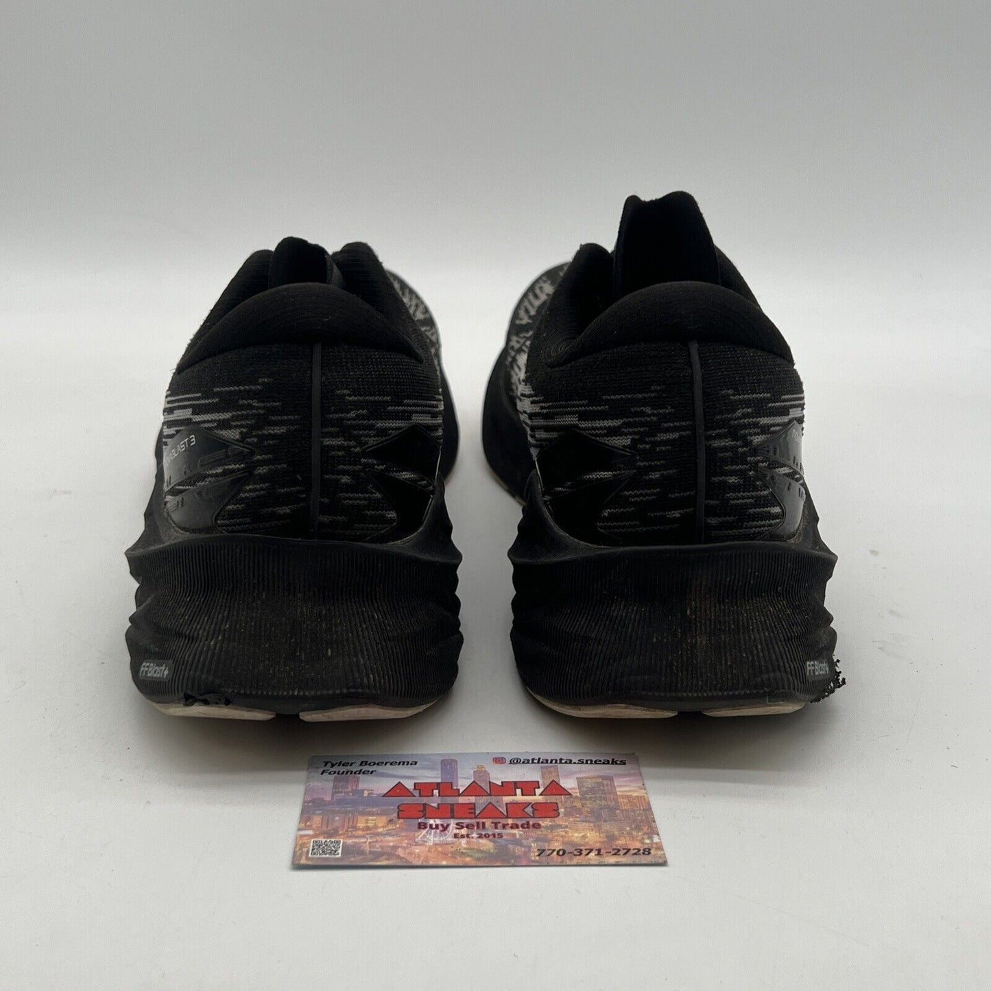 Size 12.5 - Asics Novablast 3 Men 10 Black Running Training Shoes BHFO 6919