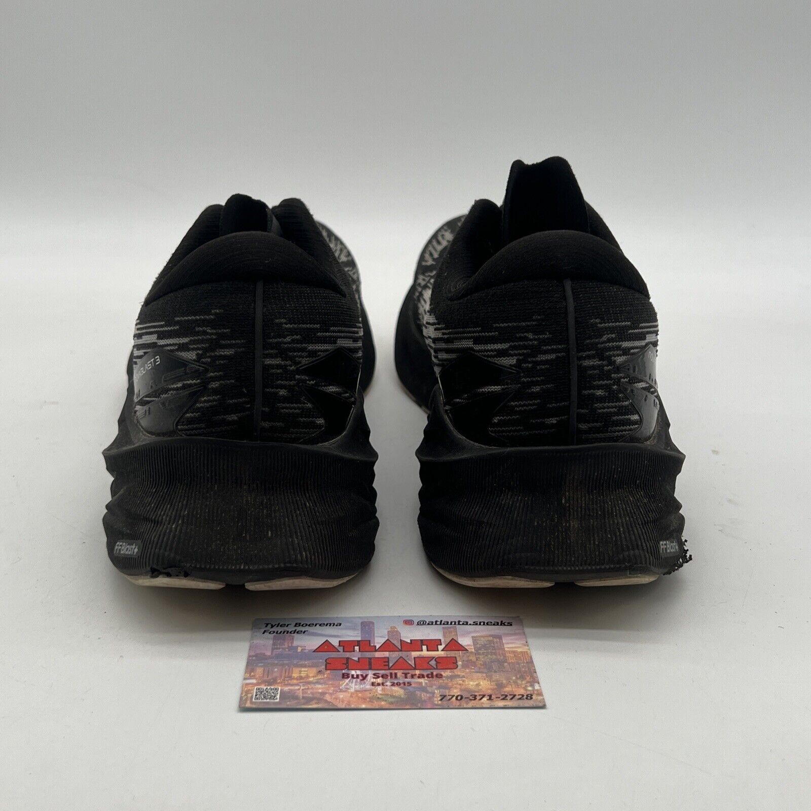 Size 12.5 - Asics Novablast 3 Men 10 Black Running Training Shoes BHFO 6919