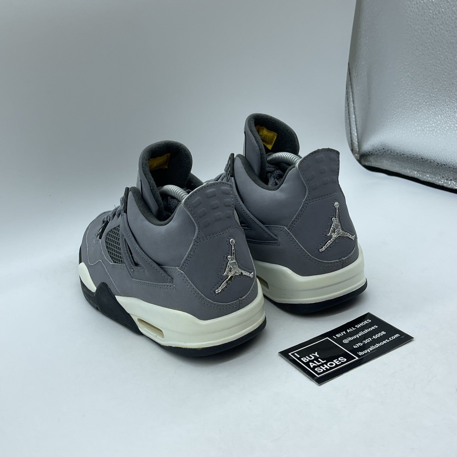 Size 7.5 - Air Jordan 4 Retro 2004 Cool Grey Black Suede (308497-001)