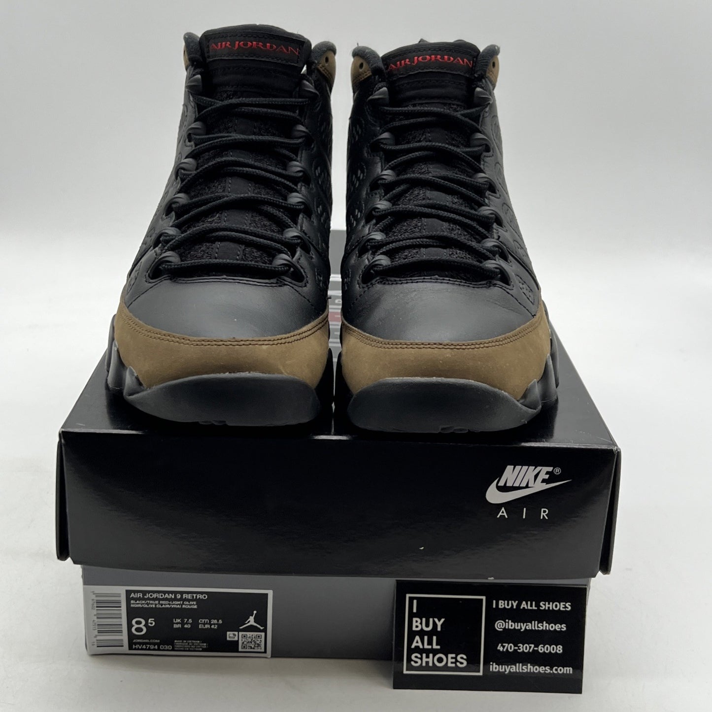 Size 8.5 - Air Jordan 9 Retro 2024 Olive (HV4794-030)
