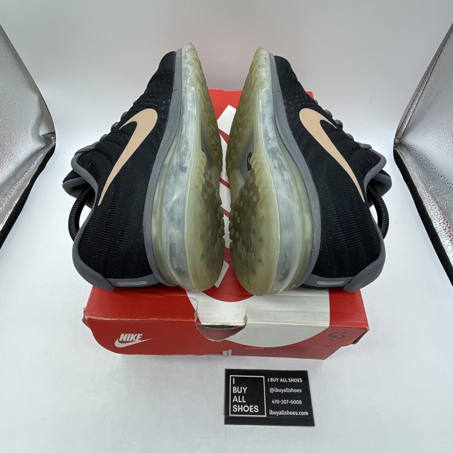 Size 10.5W - Nike Air Max 2017 Black Pink (849560-008)