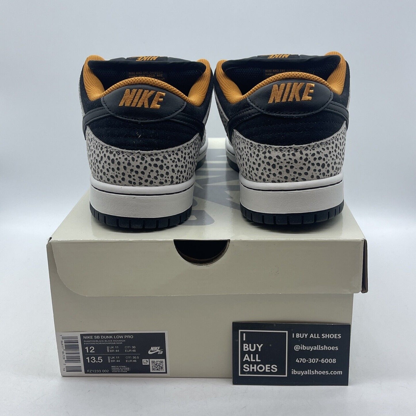 Size 12 - Nike Dunk Pro SB Low Electric Pack Black Suede Leather (FZ1233-002)