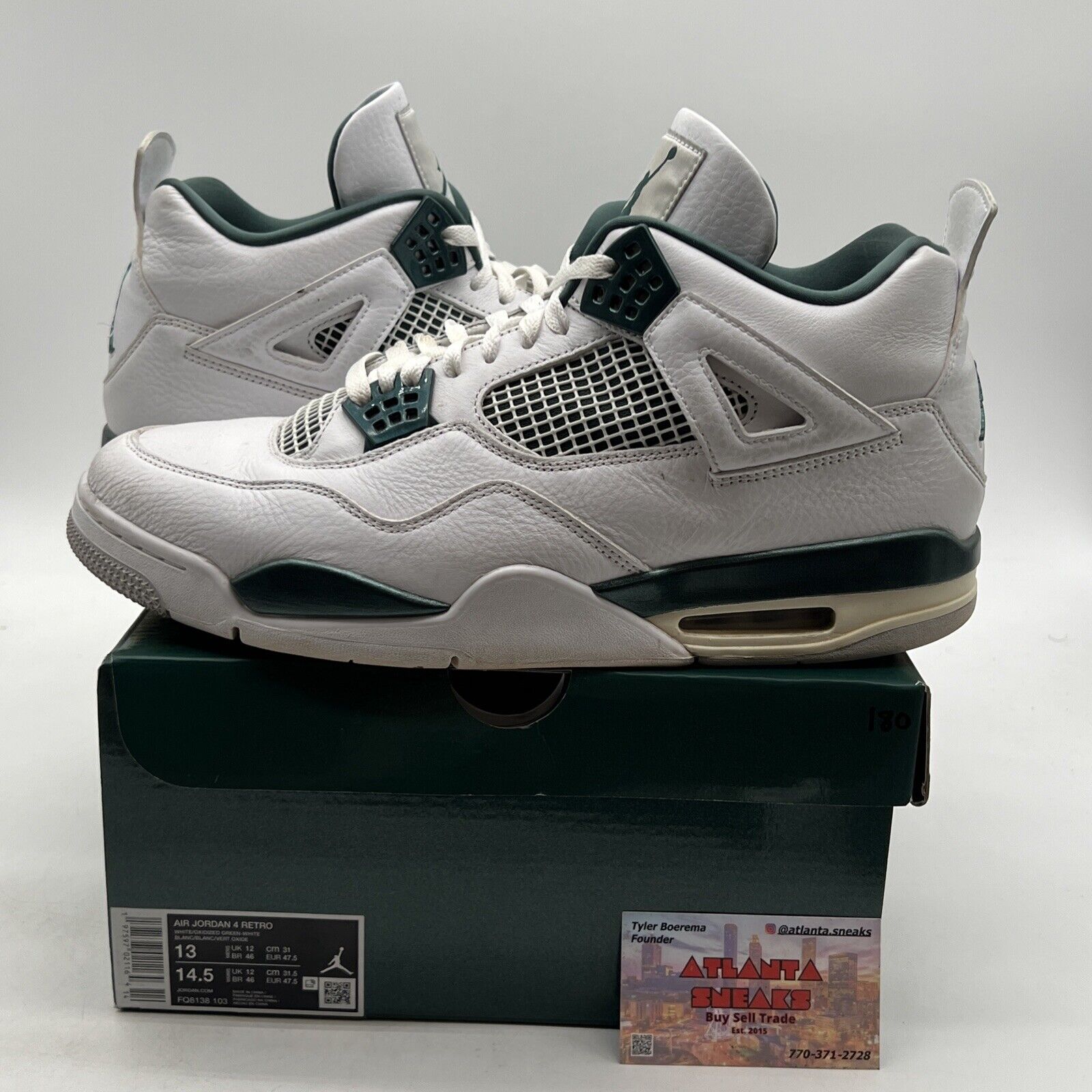 Size 13 - Air Jordan 4 Retro Oxidized Green (FQ8138-103)