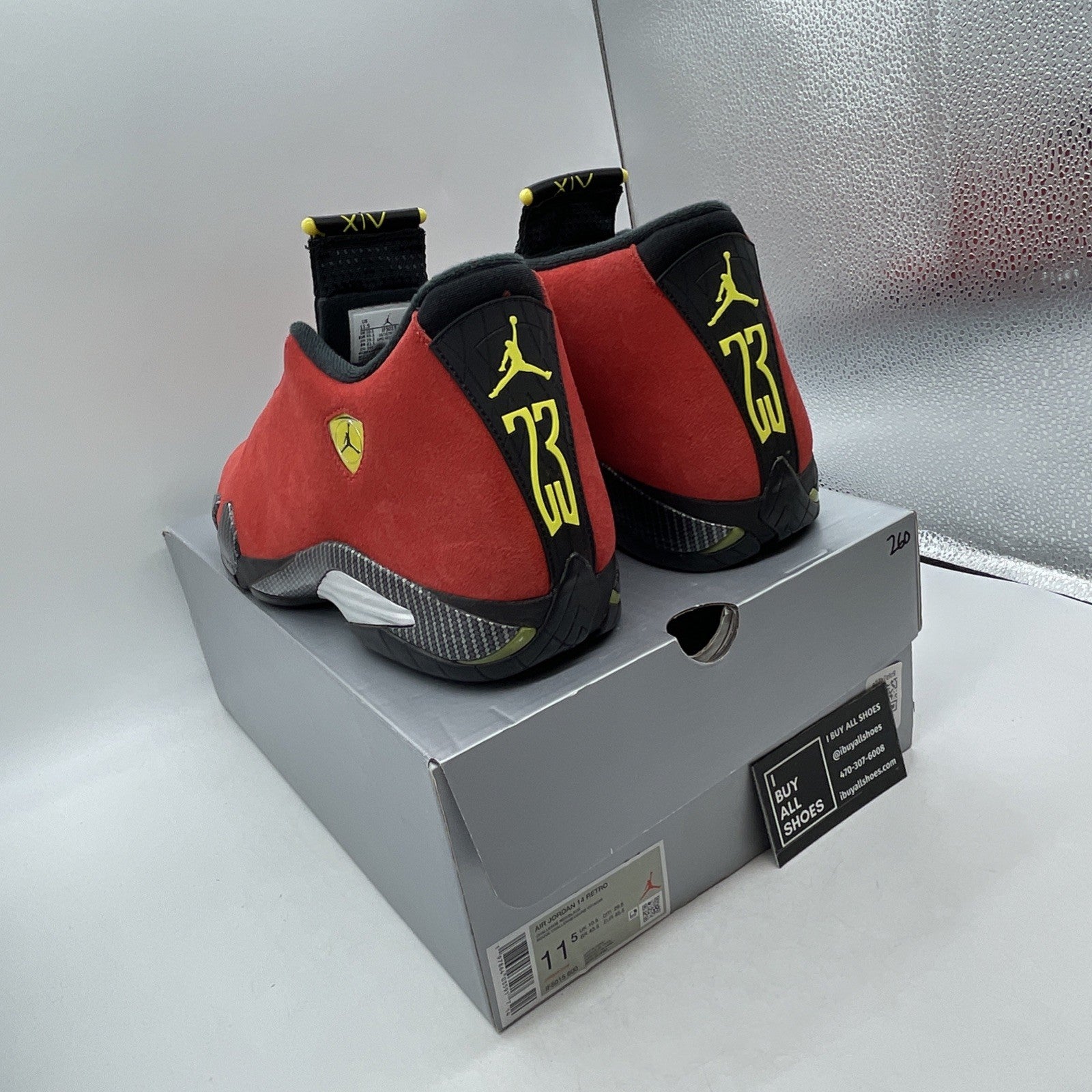 Size 11.5 - Air Jordan 14 Retro Ferrari (IF5015-600)