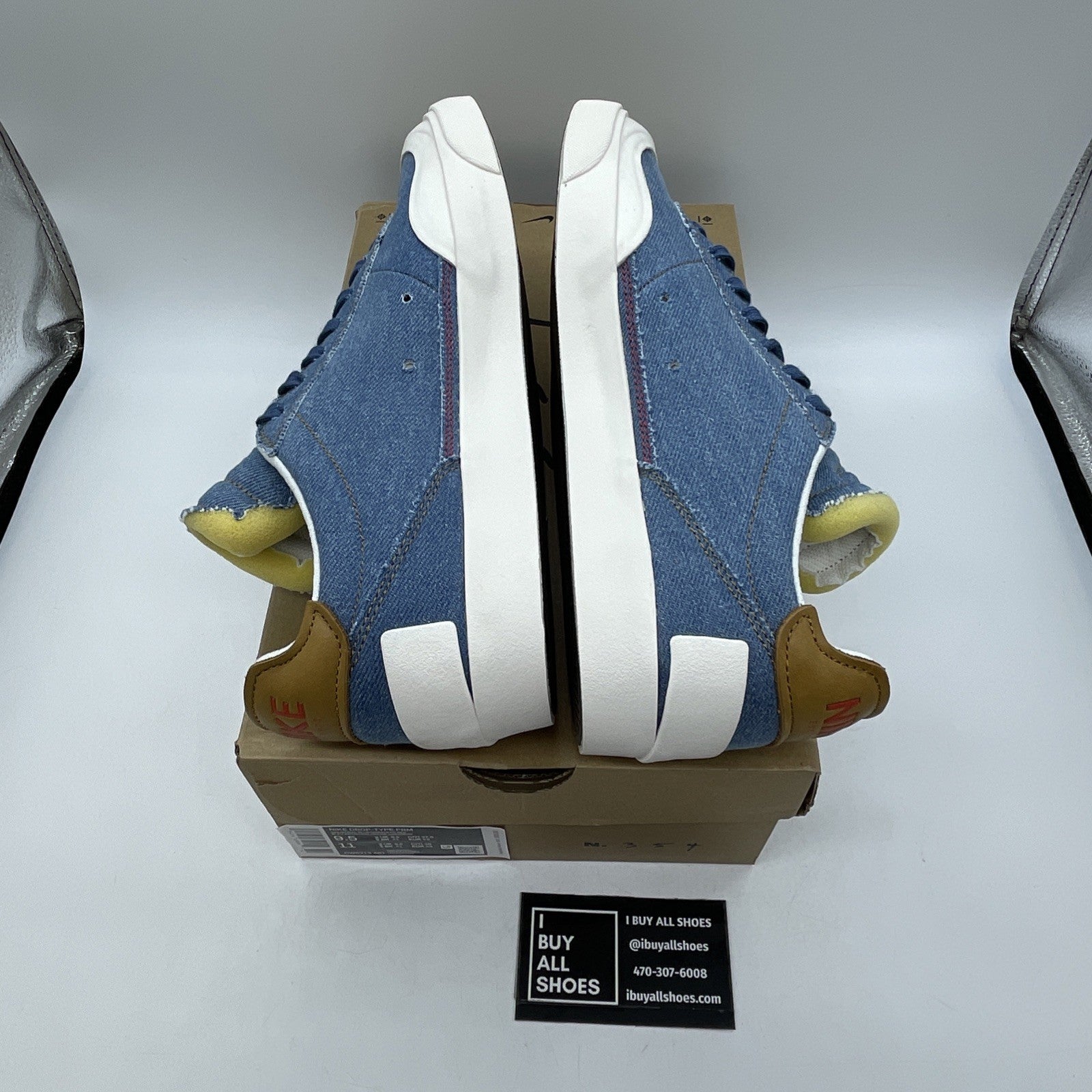 Size 9.5 - Nike Drop Type Premium Denim Suede (CW6213-461)