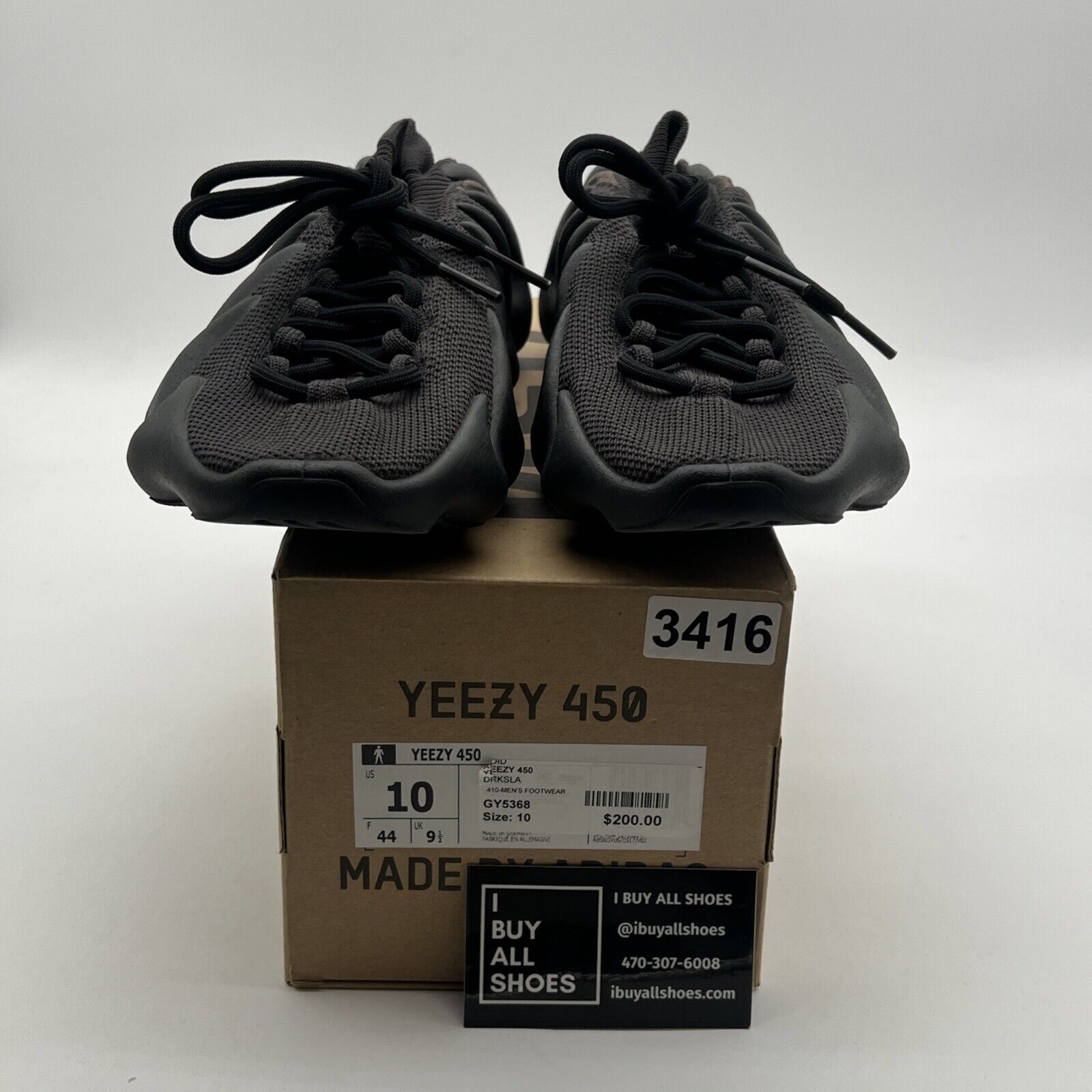 Size 10 - Adidas Yeezy 450 Dark Slate - (GY5368)