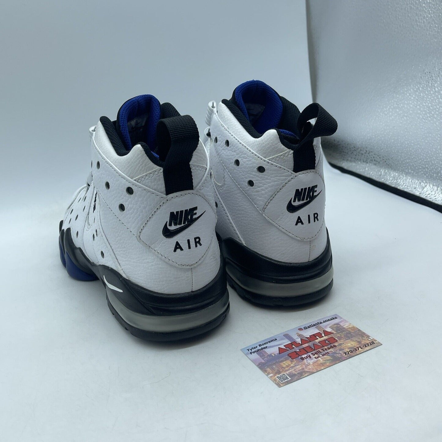 Size 10.5 - Nike Air Max 2 CB 94 2015 Old Royal White Black Leather (305440-102)