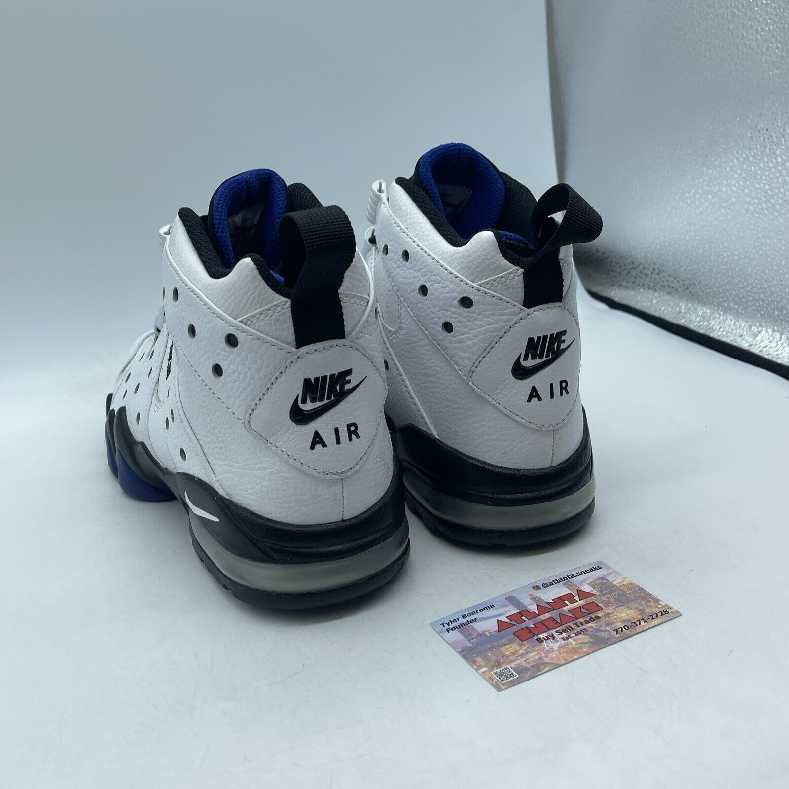 Size 10.5 - Nike Air Max 2 CB 94 2015 Old Royal White Black Leather (305440-102)