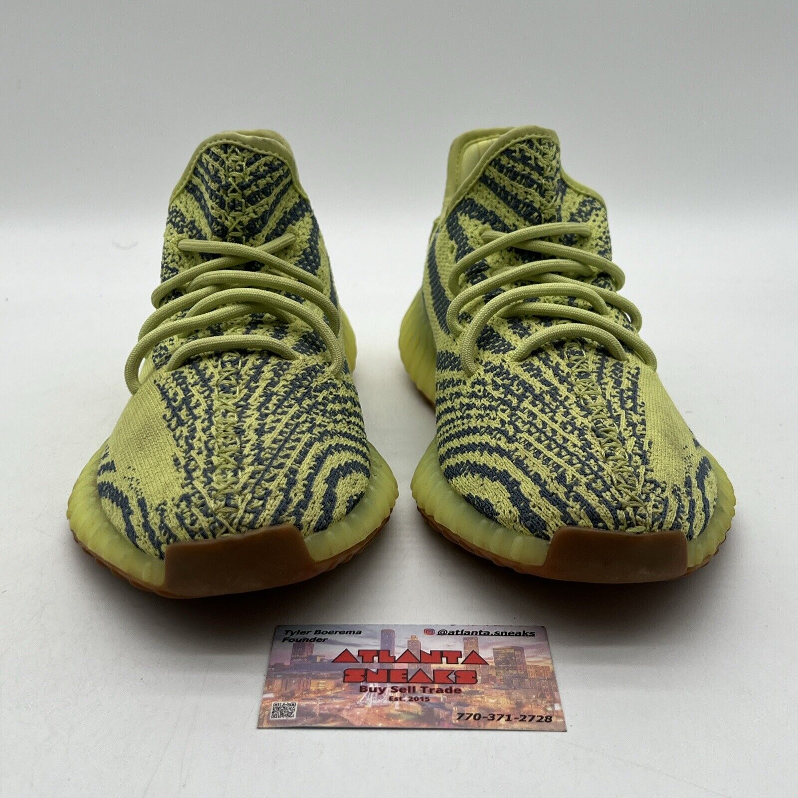 Size 9.5 - adidas Yeezy Boost 350 V2 Low Semi Frozen Yellow (B37572)