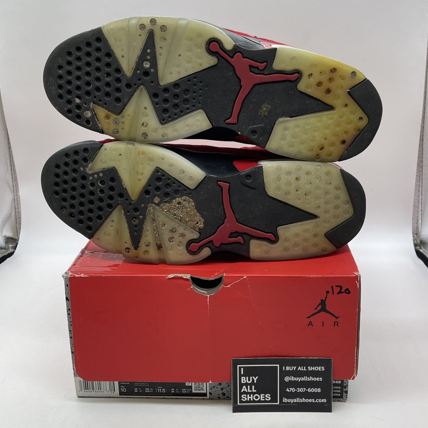 Size 10 - Air Jordan 6 Retro Toro Bravo Red Black Suede (CT8529-600)