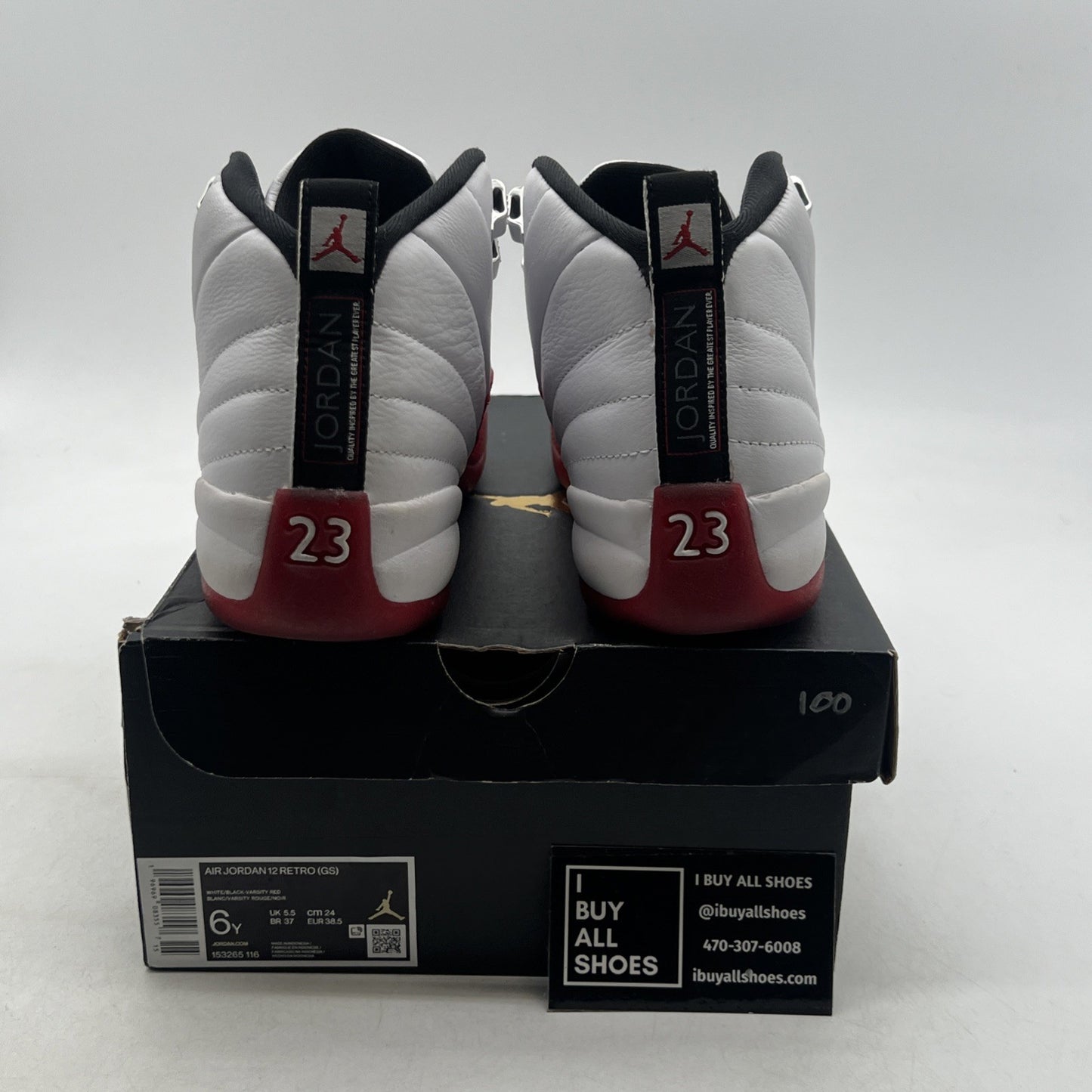 Size 6Y - Air Jordan 12 Retro 2023 Mid Cherry (153265-116)