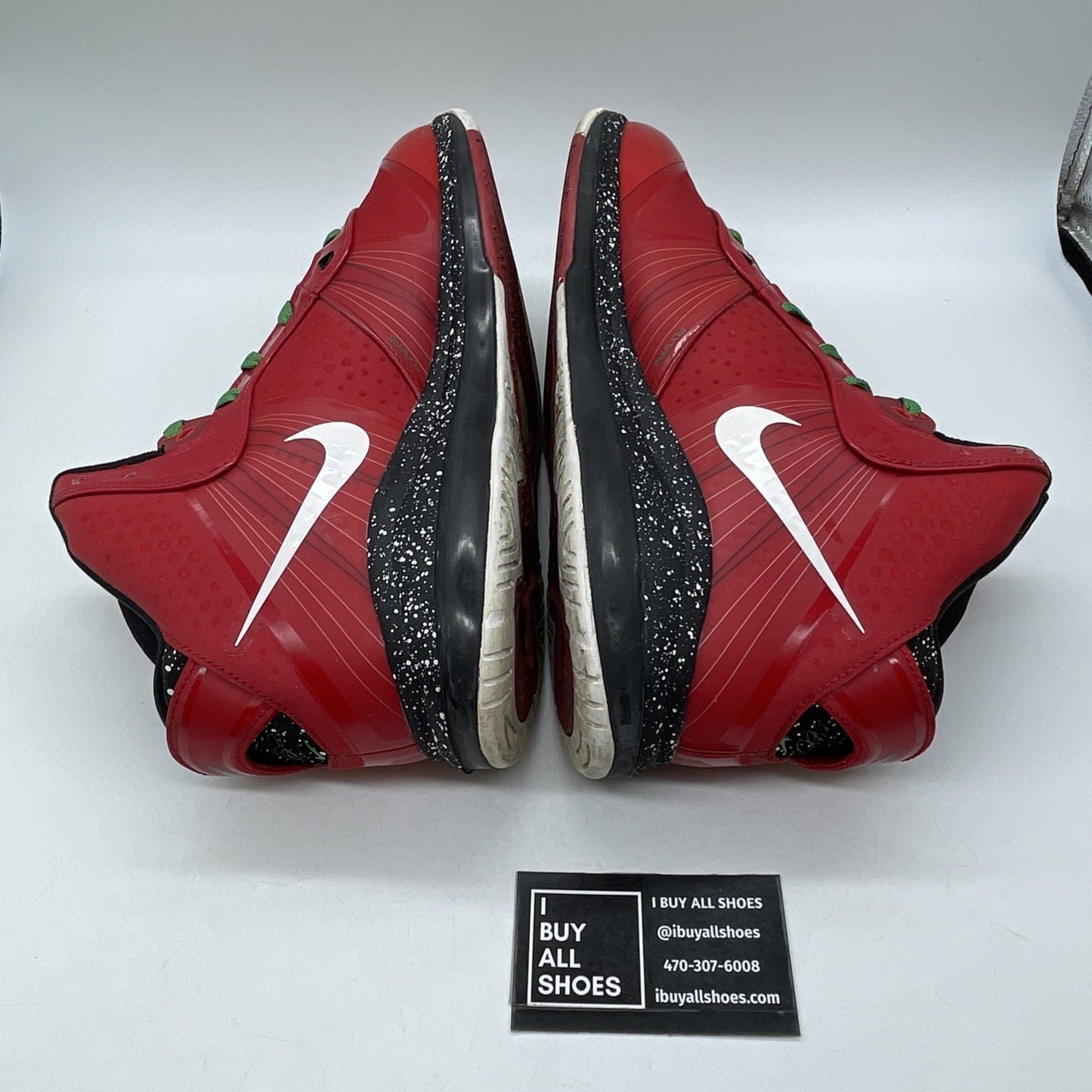 Size 12 - Nike LeBron 8 V/2 Christmas Red White Leather (4296776-600)