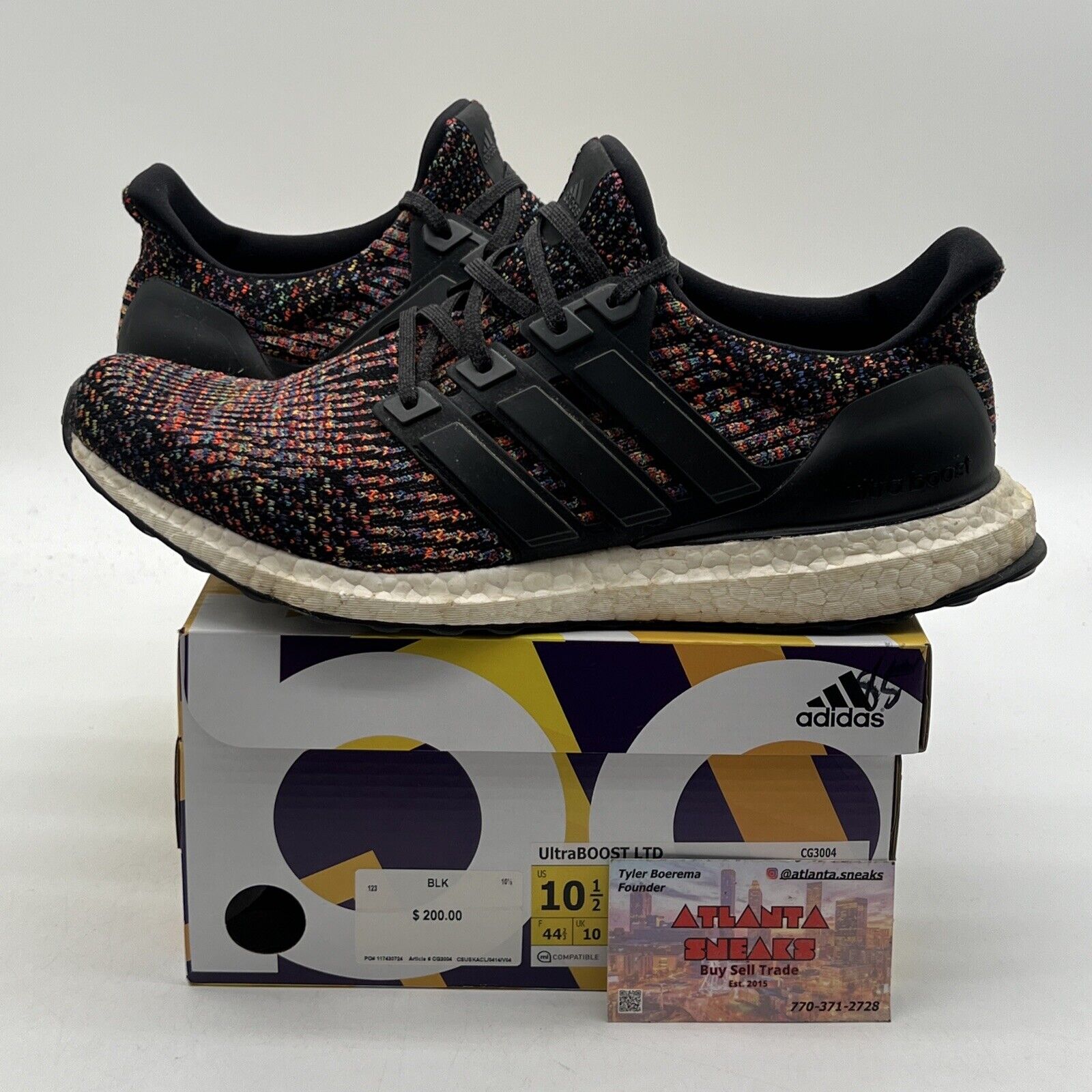 Size 10.5 - adidas UltraBoost 3.0 Limited Multi-Color (CG3004)