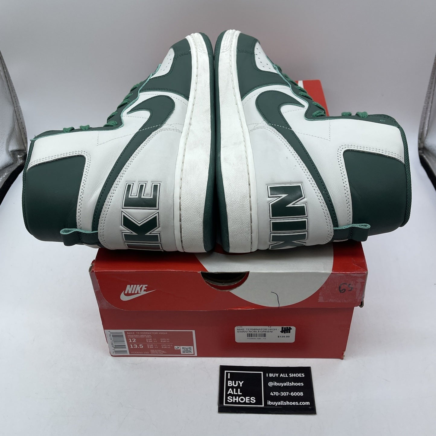 Size 12 - Nike Terminator High Noble Green White Leather (FD0650-100)