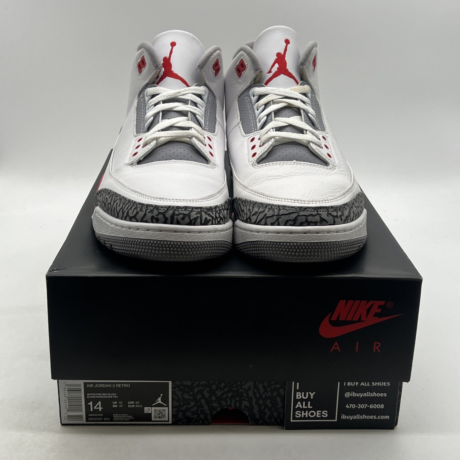 Size 14 - Air Jordan 3 Retro Mid Fire Red (DN3707-160)