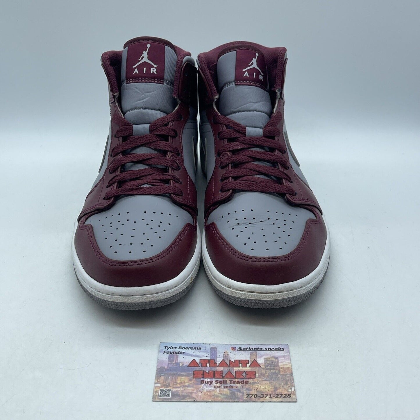 Size 9.5 - Jordan 1 Cherrywood Red Grey White Leather (DQ8426-615)