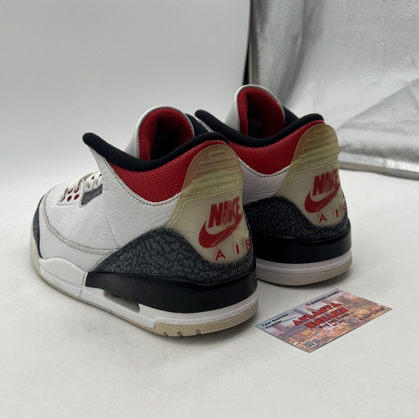 Size 11 - Jordan 3 Retro Denim SE Fire Red 2020 Red White Leather (CZ6431-100)