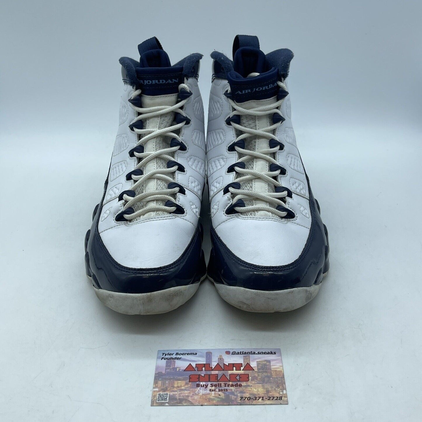 Size 8 - Air Jordan 9 Retro UNC Blue White Leather (302370-145)